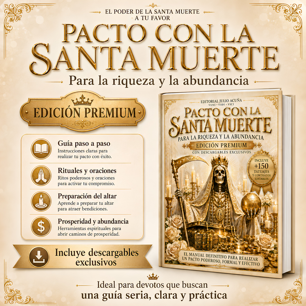 PACTO CON LA SANTA MUERTE PARA LA RIQUEZA Y LA ABUNDANCIA: EDICIÓN PREMIUM CON DESCARGABLES EXCLUSIVOS