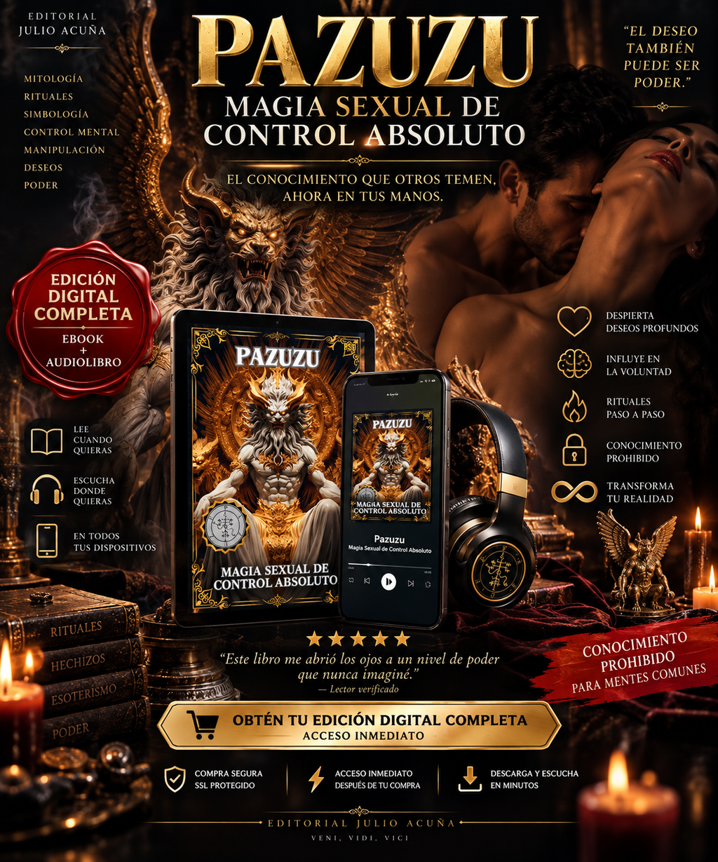 Pazuzu: Magia Sexual de Control Absoluto — Ebook + Audiolibro | Editorial Julio Acuña