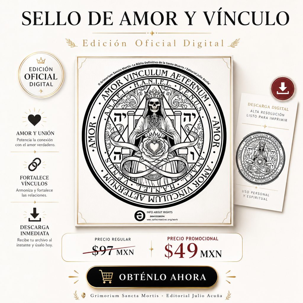 Sello de Amor y Vínculo de la Santa Muerte — Edición Oficial Digital | Grimorium Sancta Mortis