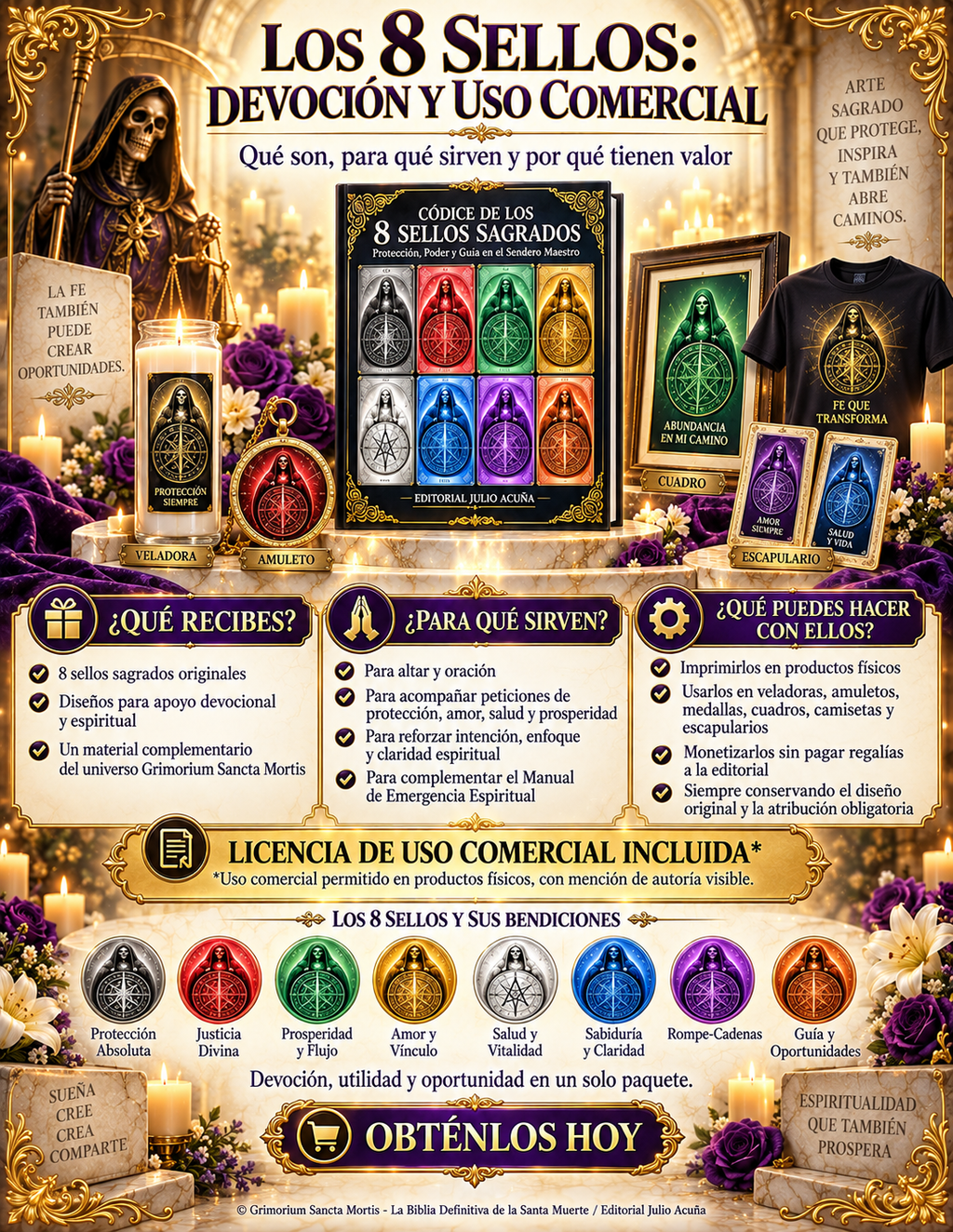 Paquete Espiritual de Emergencia — Manual + Códice de los 8 Sellos Sagrados