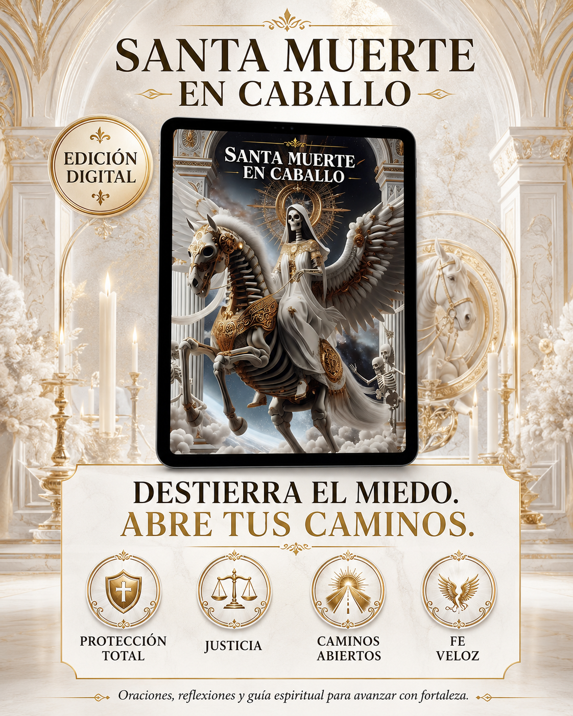 Santa Muerte en Caballo: Protección Imparable: Invoca a la Santa Muerte en Caballo para Desterrar Enemigos, Abrir Caminos y Garantizar tu Seguridad Total.