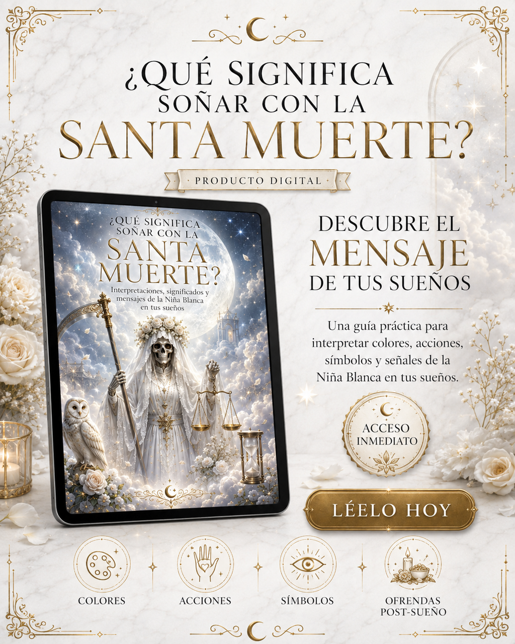 ¿Que significa soñar con la Santa Muerte?: Interpretaciones, significados y mensajes de la Niña Blanca en tus sueños.