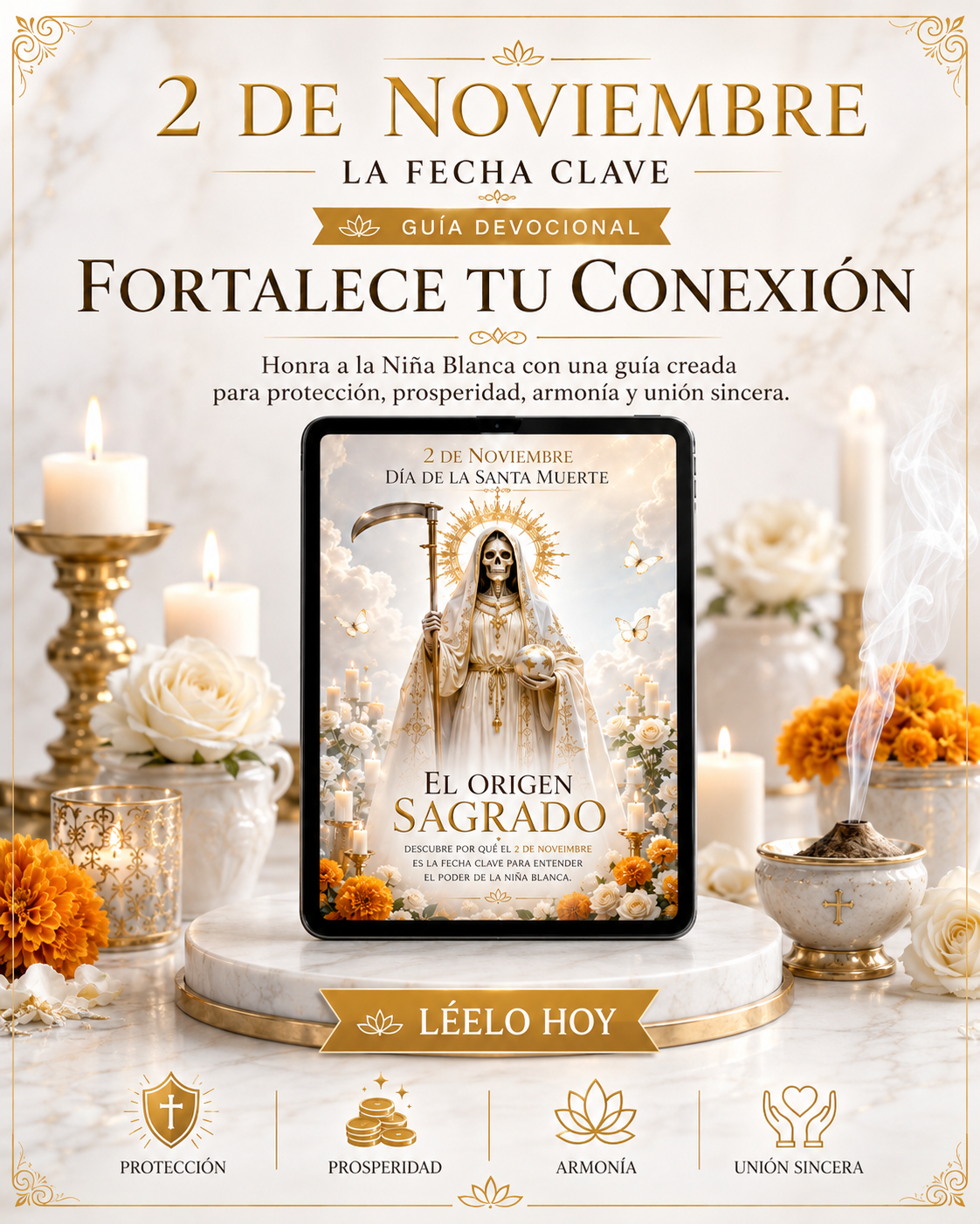 2 de Noviembre día de la Santa Muerte: El Origen Sagrado: Descubre por qué el 2 de Noviembre es la Fecha Clave para Entender el Poder de la Niña Blanca.
