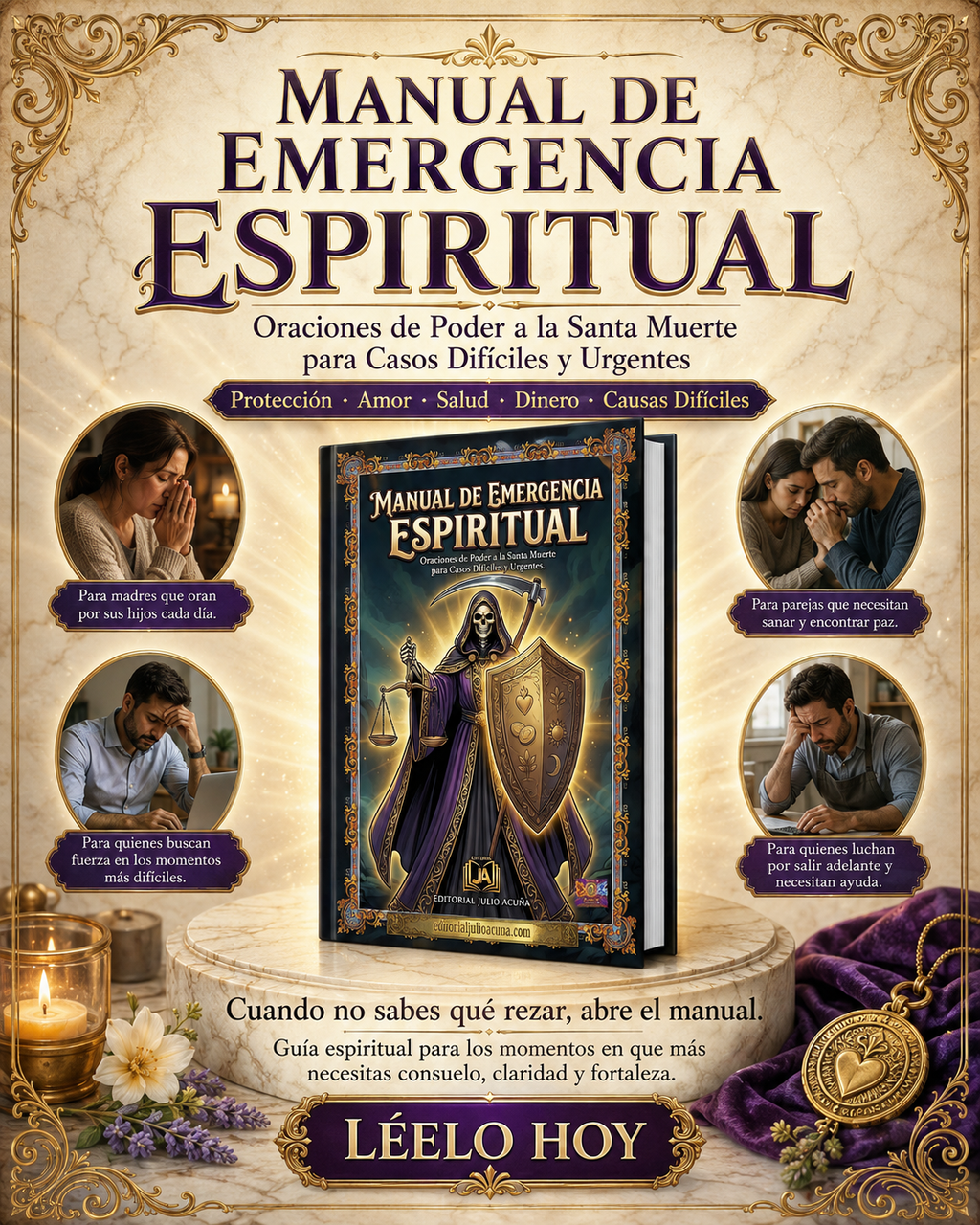 Manual de Emergencia Espiritual — Oraciones a la Santa Muerte para Casos Difíciles y Urgentes