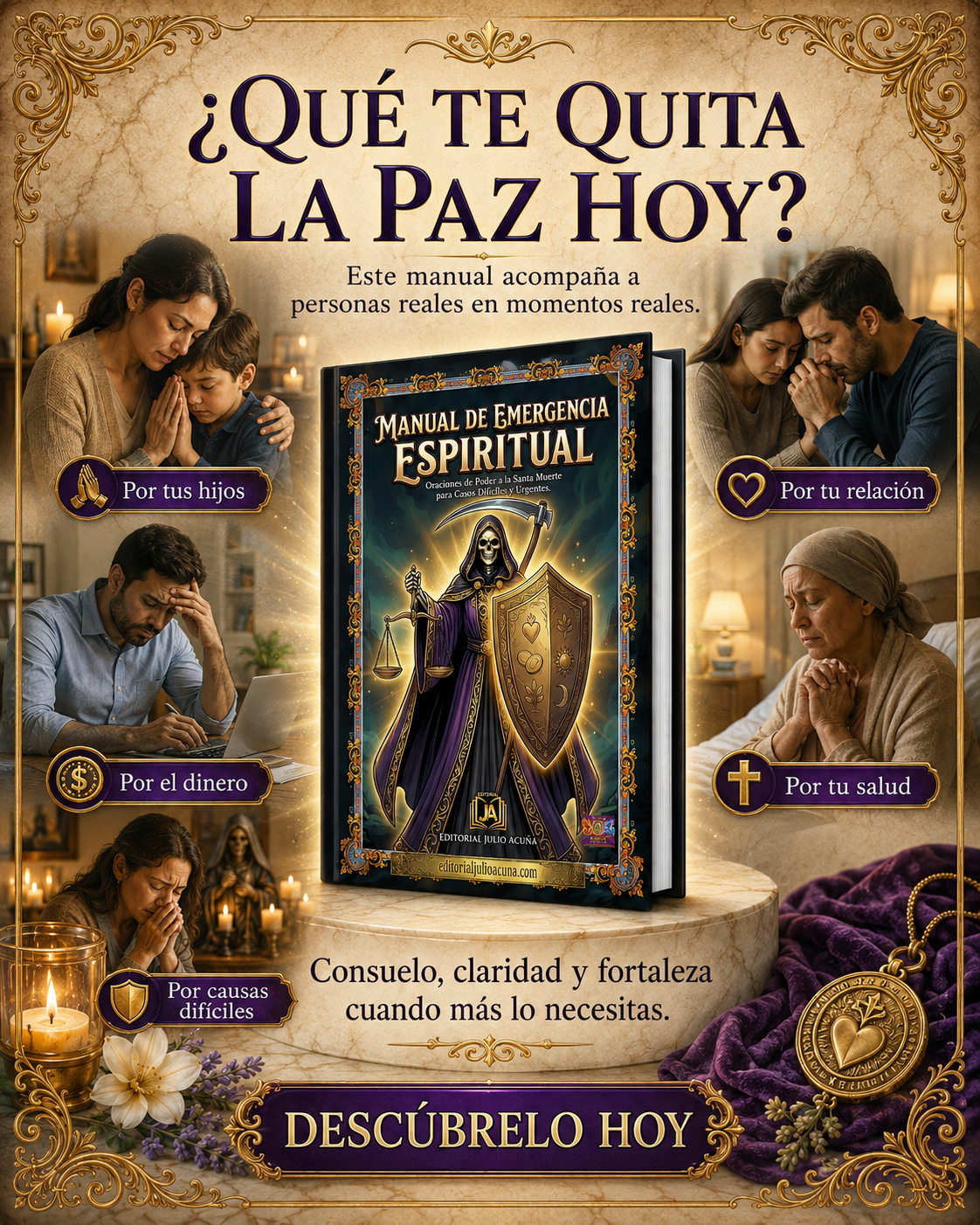 Manual de Emergencia Espiritual — Oraciones a la Santa Muerte para Casos Difíciles y Urgentes