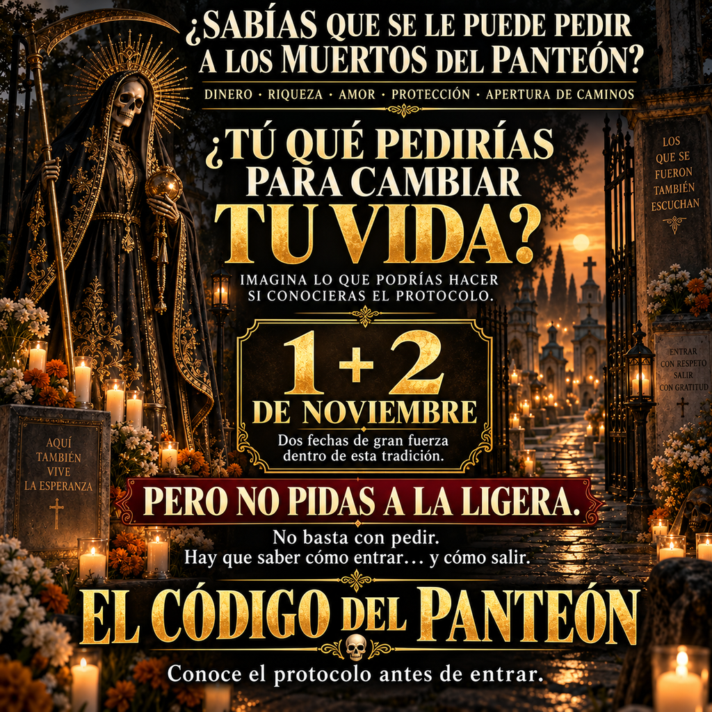 ¿SABÍAS QUE SE LE PUEDE PEDIR A LOS MUERTOS DEL PANTEÓN?