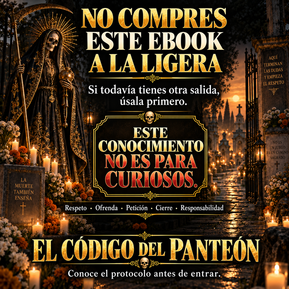 ¿SABÍAS QUE SE LE PUEDE PEDIR A LOS MUERTOS DEL PANTEÓN?