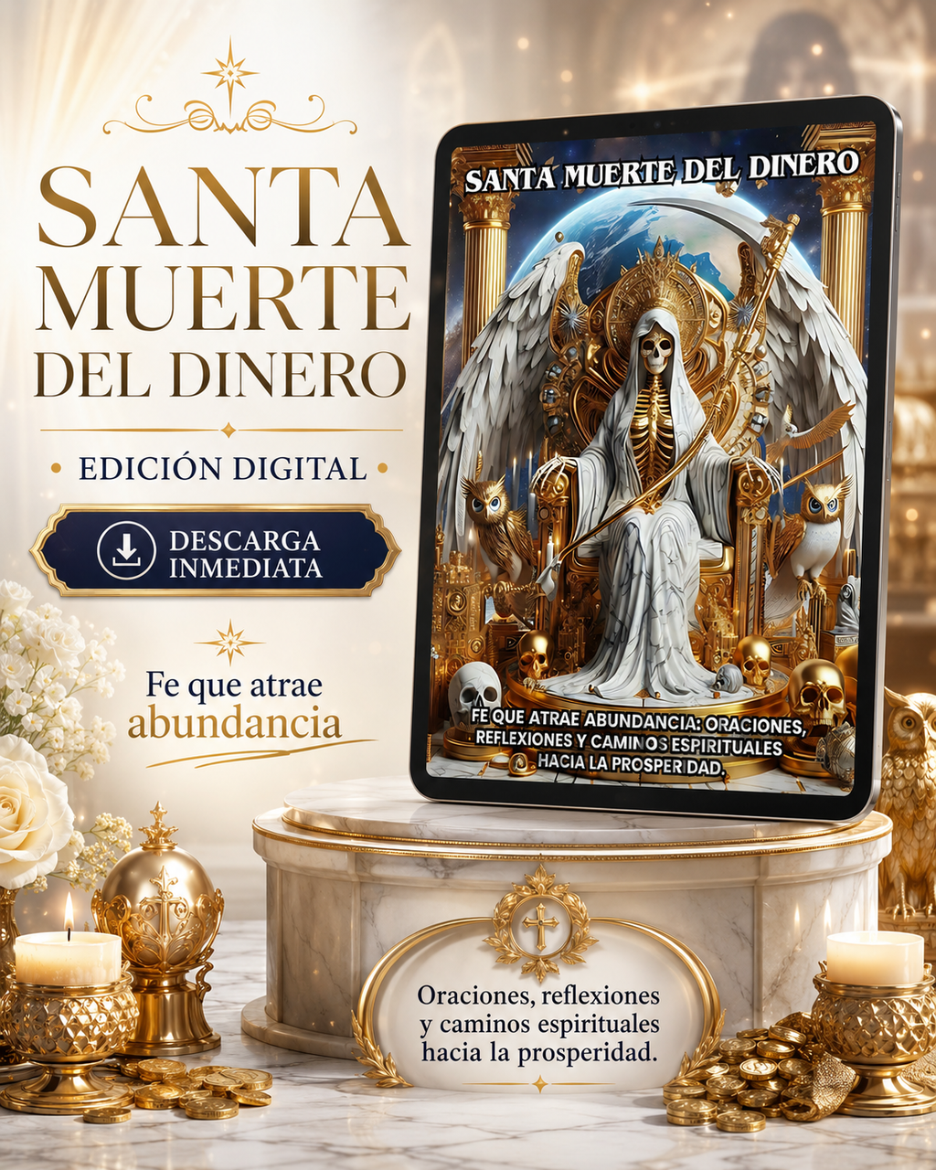 Santa Muerte del Dinero: Fe que Atrae Abundancia: Oraciones, Reflexiones y Caminos Espirituales hacia la Prosperidad