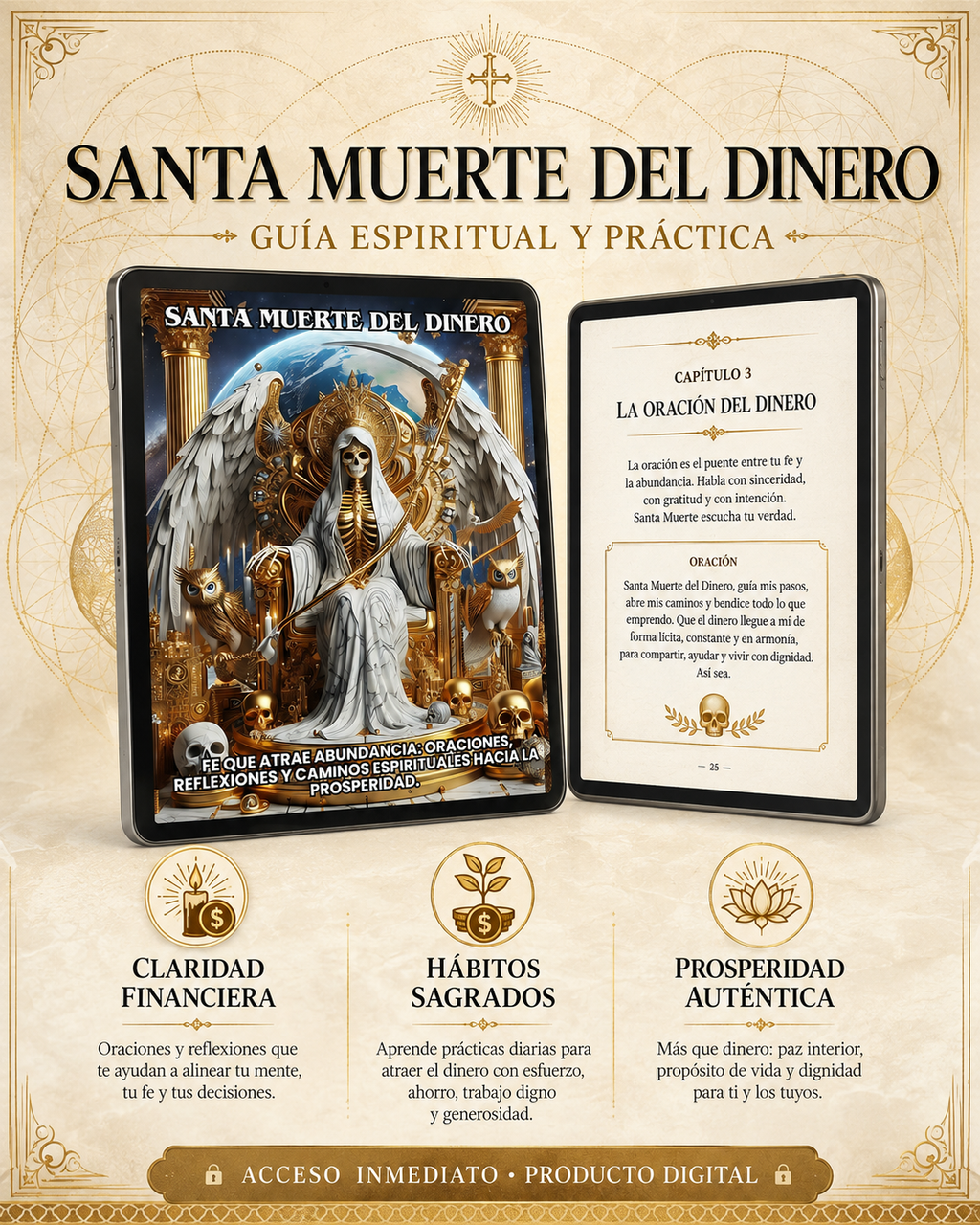 Santa Muerte del Dinero: Fe que Atrae Abundancia: Oraciones, Reflexiones y Caminos Espirituales hacia la Prosperidad