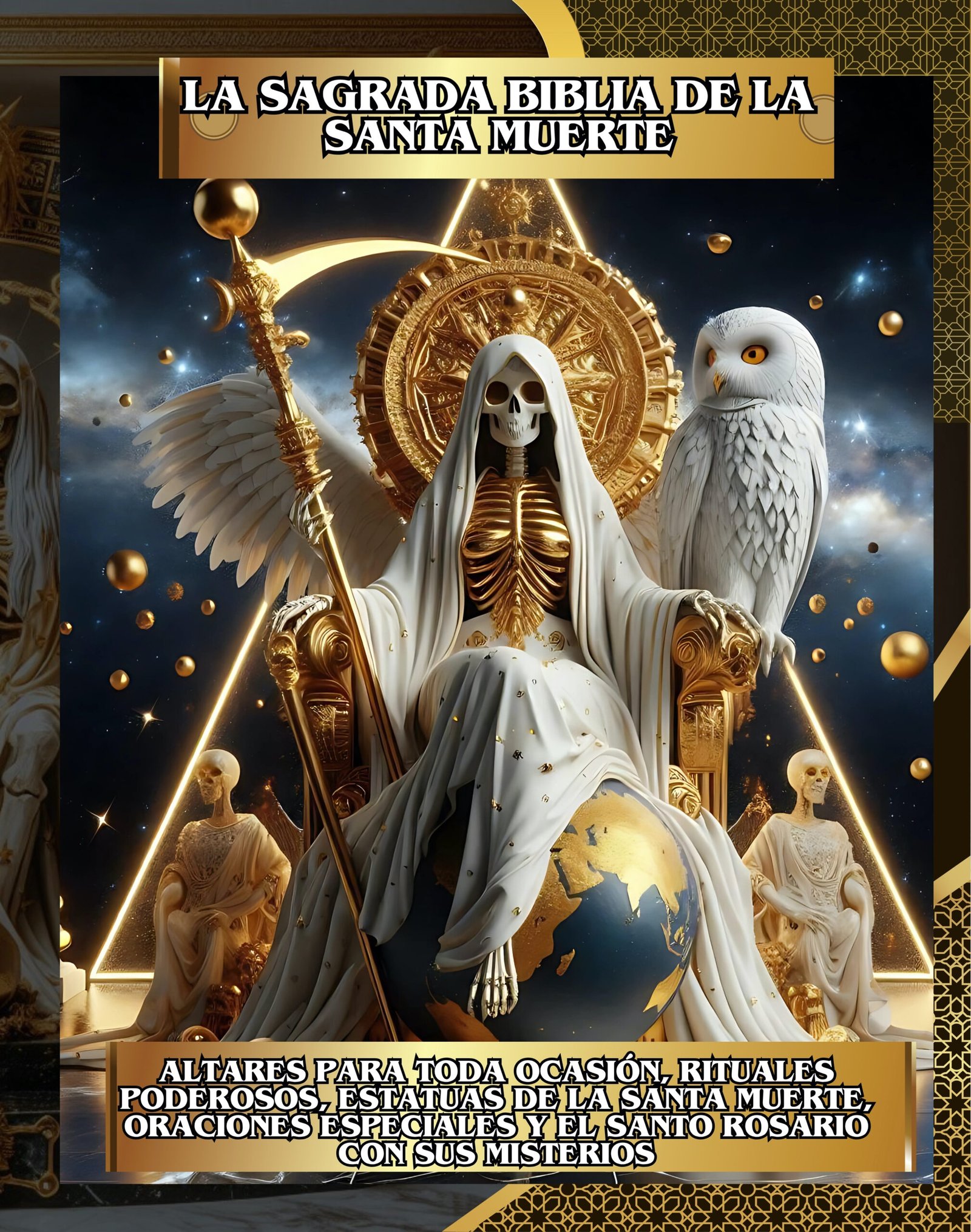 La Sagrada Biblia de la Santa Muerte Libro 2 de 2: Altares para Toda Ocasión, Rituales Poderosos, Estatuas de la Santa Muerte, Oraciones Especiales y el ... Rosario con sus Misterios (Spanish Edition)