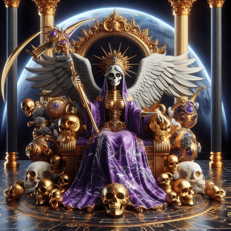 Santa Muerte Morada