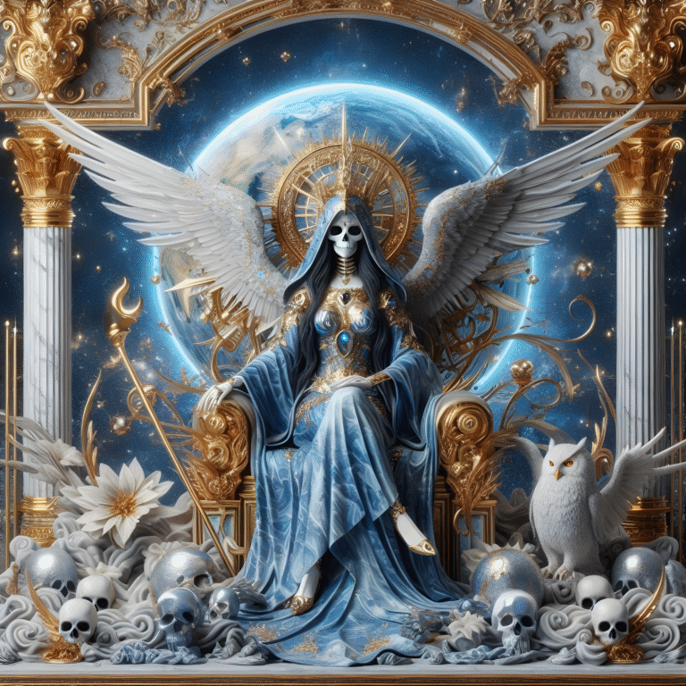 Santa Muerte Azul
