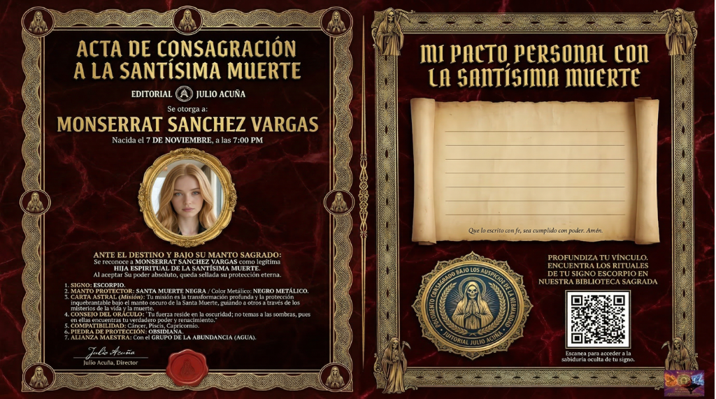 ACTA DE CONSAGRACIÓN